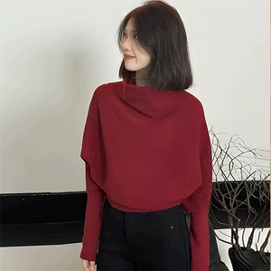 2025年秋季时尚百搭通勤简约休闲套头衫，女装针织衫/毛衣，忠诺羊绒