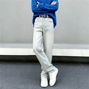 cleanfit直筒牛仔裤男款修身弹力美式新款男士痞帅长裤子YZ87-P50图片