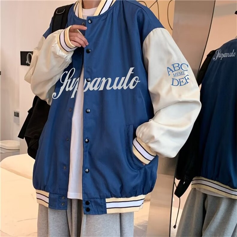 男秋季外套潮牌街头棒球服夹克外套双层J227P40,男装夹克,星座1116-2