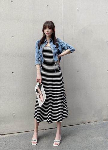 （现货）牛仔两件套，女装，伊娜蕾尔