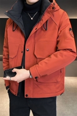 新标90鹅绒服2025年连帽机能潮流保暖羽绒服男YR6061-P270，男装羽绒服，电商D240-242