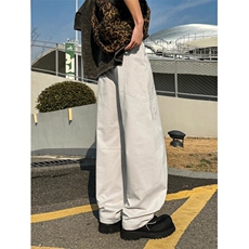 高街做旧黄泥牛仔裤男秋冬潮流修身直筒休闲裤大口袋裤子NBB7，男装休闲裤，星座1116A（原606A-3）