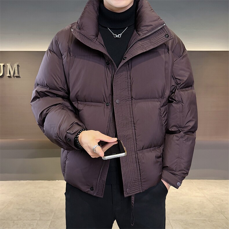 90标冬季新款简约无缝直冲保暖羽绒服百搭休闲外套YR6111-P319,男装羽绒服,电商D342