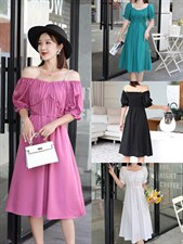 夏季新款连衣裙,女装连衣裙,倾爽