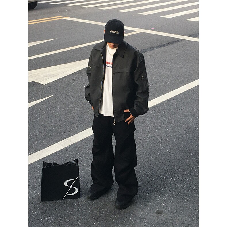 特P90无差价新款春秋时尚简约夹克外套-HJ5709港风街头,男装夹克,电商A003