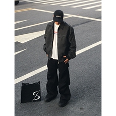 特P90无差价新款春秋时尚简约夹克外套-HJ5709港风街头，男装夹克，电商A003