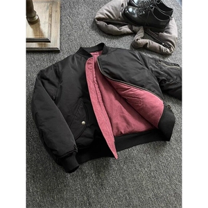 【有货】红内棉服双面穿ma1飞行服夹克棒球服外套 MY9022 特P95图片