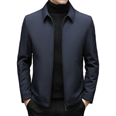 DZF01钱塘2020-3冬季厚款商务休闲翻领中年男士羽绒服货稳P165，男装羽绒服，钱塘207-3