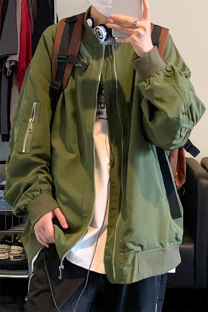 飞行员夹克男解构设计棒球领短外套男XH24-P70,男装夹克,电商B367