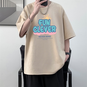 麂皮绒短袖t恤男大码半袖男 大皂风 JD82377-P25图片