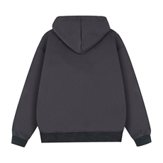 抖音得物二开美式高街重磅结构双层撞色连帽卫衣开衫外套W116，女装短外套，电商A486-1