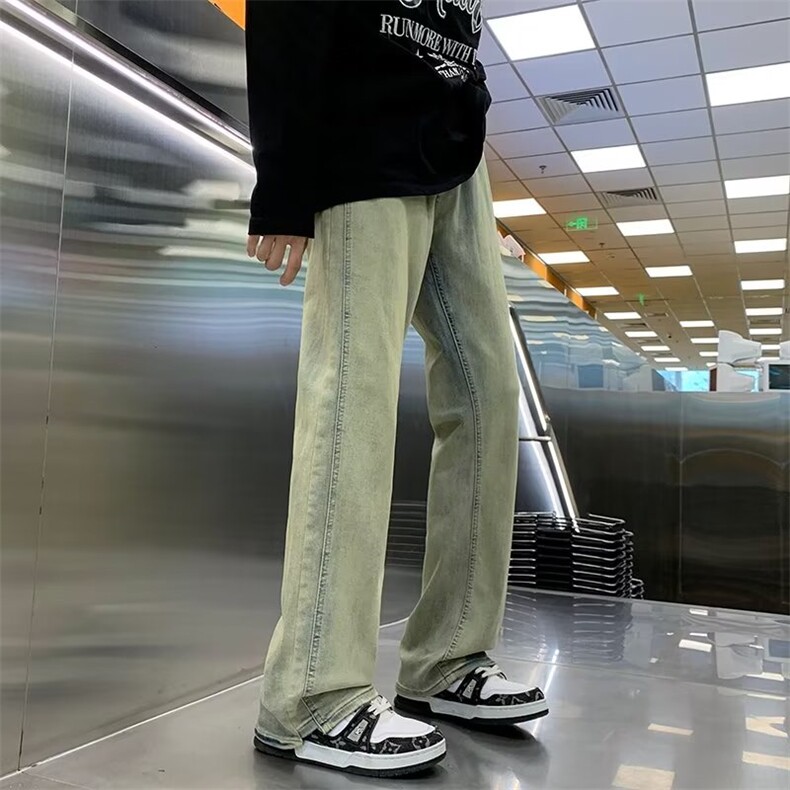 1506-1/K22131/P47港风潮男夏季新款个性字母牛仔裤嘻哈ins潮高街,男装牛仔裤,星座1506-1