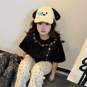 万针全刺绣工艺抖音得物高品质260克重磅纯棉双纱美式高街短袖T恤图片