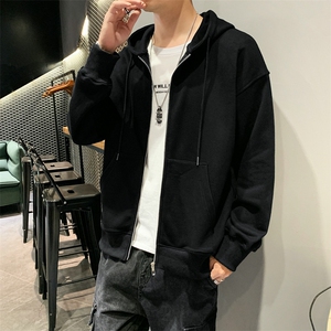卫衣男士开衫bf潮牌嘻哈连帽潮流宽松休闲运动外套潮DF50T图片