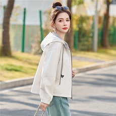 现货！现货！2026年春秋新款时尚撞色减龄百搭短款外套女，女装短外套，以桐