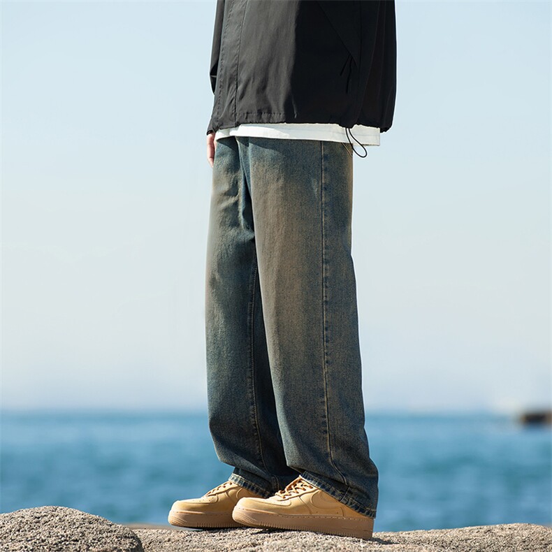 美式高街渐变牛仔裤时尚休闲牛仔裤A068-JXK163-TP50,男装牛仔裤,电商A068
