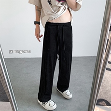 8XL-M特大码肌理感冰丝薄款休闲裤长裤男宽松百搭情侣裤K922P45，男装休闲裤，电商D206-1