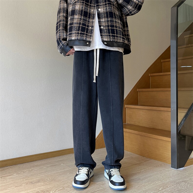 秋季水洗卫裤休闲裤直筒裤D329-QM609-55-控78,男装休闲裤,电商D329