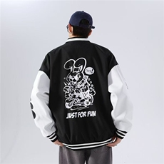 外套男女同款春秋新款百搭宽松情侣棒球服夹克JK848-P40，男装夹克，星座208-5