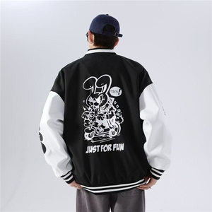 外套男女同款春秋新款百搭宽松情侣棒球服夹克JK848-P40,jk可以搭配渔网袜吗图片