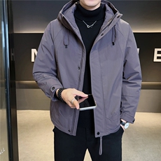 二棉B3538821P1552025紫冬季新款保暖夹克棉衣冲锋衣加厚外套，男装夹克，电商B353