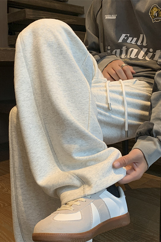 秋季新款哈苏线拼接卫裤XZ604-K132-特P40控78,男装休闲裤,星座604
