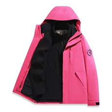 户外连帽男女新款三合一防风防水登山服软壳保暖外套H6188-P90，男装棉衣，星座1403A