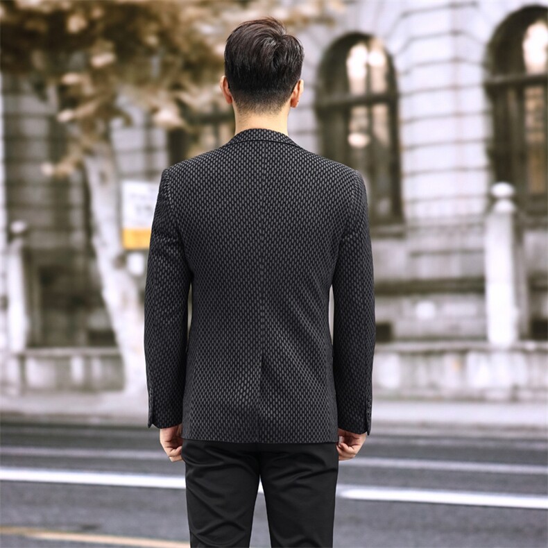 男士千鸟格小西装厚料小格子西服外套6103P165,男装西服套装,电商D225-1