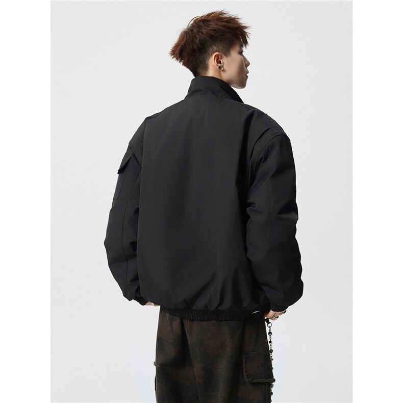 工装立体口袋宽肩立领加厚棉衣棉服男-MY1914-特批90,男装棉衣,星座910