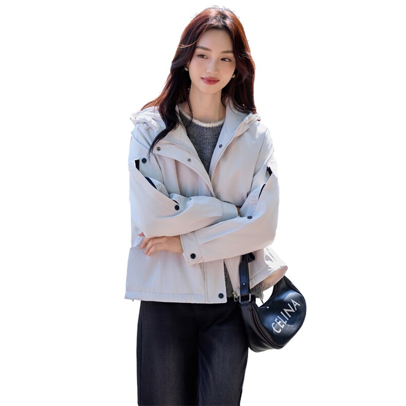 现货秒发2025冬装新款加厚保暖韩版休闲派克服棉衣棉服外套,女装派克服,星宇服饰