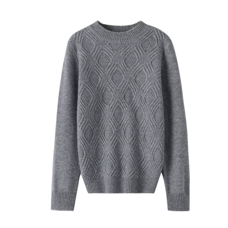 秋冬季儿童简约休闲七针加厚重磅千眼针织毛衣，童装儿童羊毛衫，顺友羊绒童装