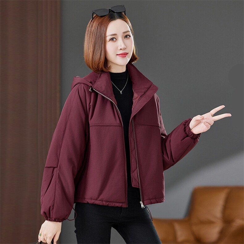 棉衣棉服女2024新款秋冬小个子休闲大码胖mm棉衣外套妈妈洋气，女装棉衣/棉服，丽影随形