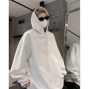 重工刺绣连帽卫衣秋季麂皮绒美式重磅潮牌外套 XZ514-2-24247-P65图片