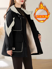 现货！棉衣女2025年冬季新款加绒加厚棉服外套，女装棉衣/棉服，慕咨