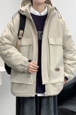 冬上新加棉加厚棉服港风百搭连帽棉衣外套男女8318-P130控价178，男装棉衣，电商A441-1