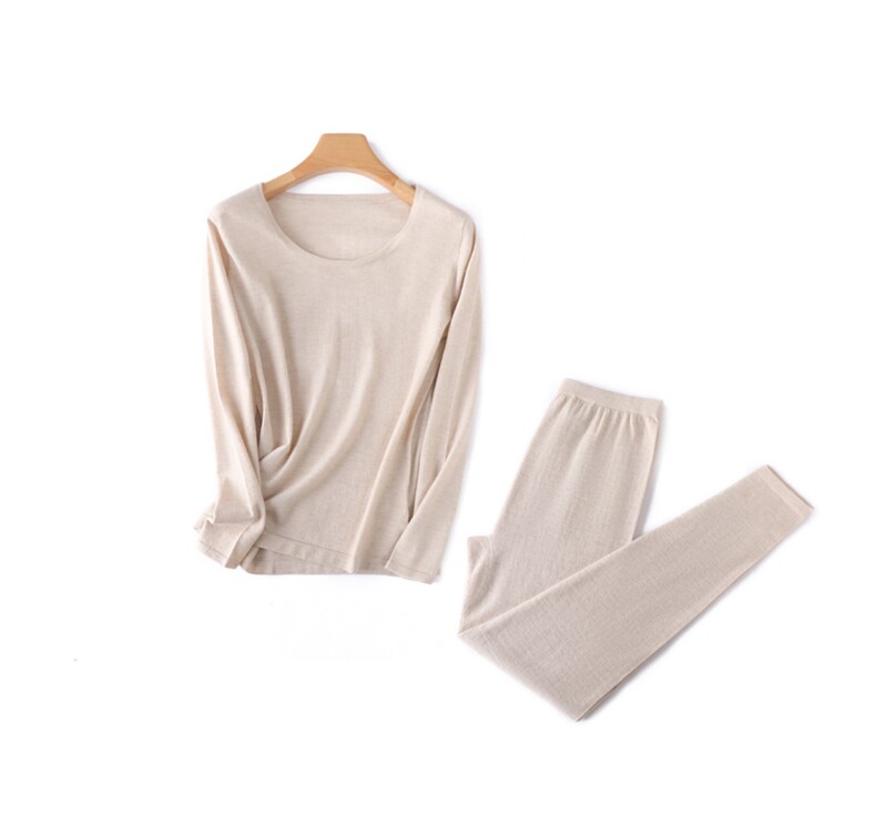 2025年秋季时尚百搭通勤简约休闲女士内衣套装，女装套装/套裙，金牧歌羊绒裤