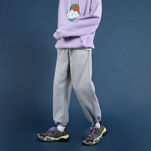 秋冬宽松字母休闲裤九分裤卫裤X715 WK512 P45 控68图片