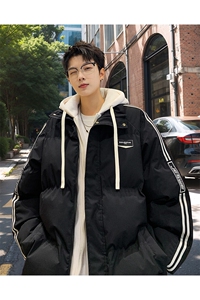 棉衣男冬季新款港风休闲假两件宽松连帽学生棉服MY8882-P82图片