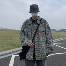 Wt038-P60美式复古潮流格子夹克，男装夹克，星座1501-1