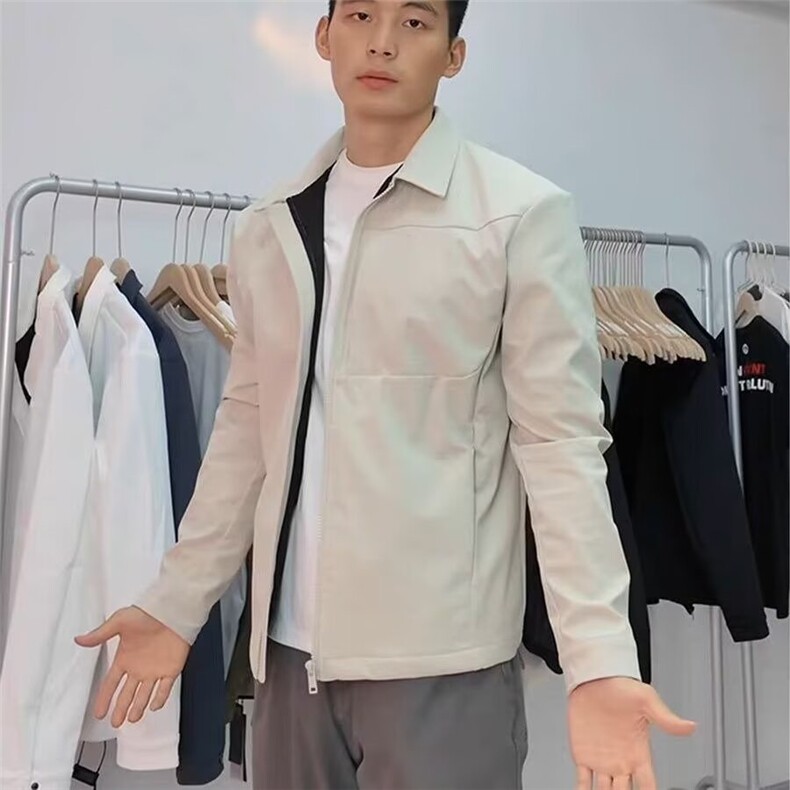 美式正肩行政夹克男秋季户外运动三防冲锋衣翻领潮牌教练硬挺外套图片