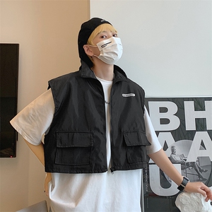 街头潮流机能风战术马甲背心男工装夏季无袖坎肩马夹MJ032-P45图片