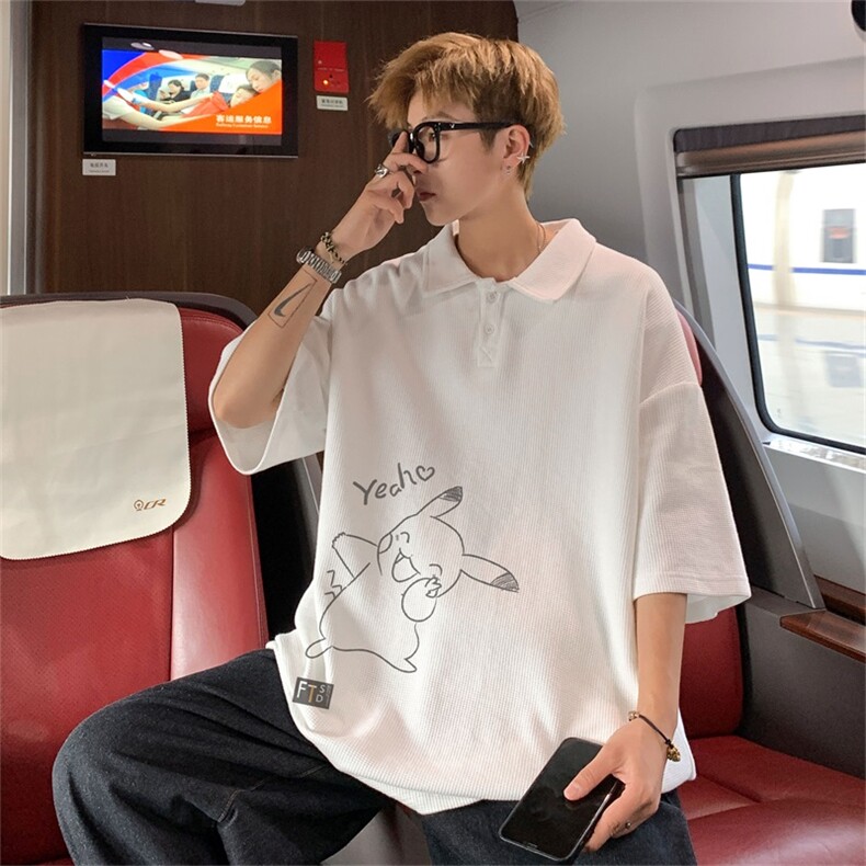 电商DSA028-PL21L90P30100聚酯夏季新款华夫格短袖POLO衫男,男装Polo衫,电商A028
