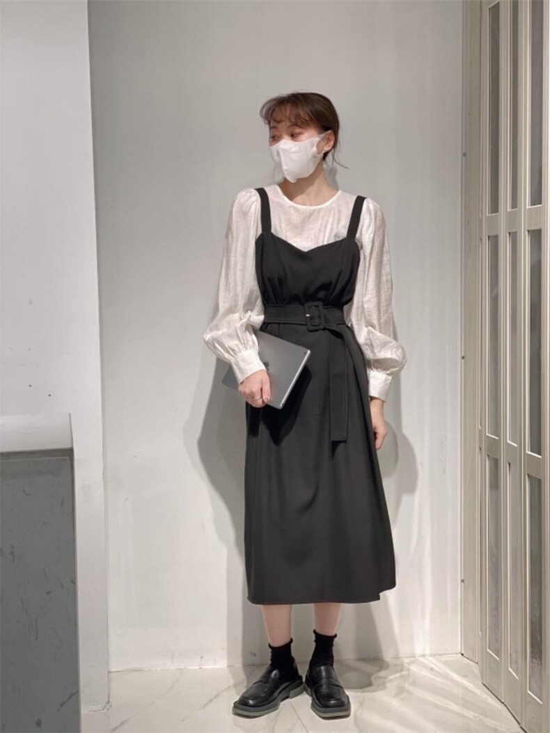 两件套连衣裙，女装连衣裙，驿谷