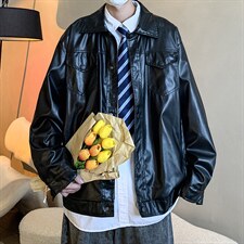 潮流夹克潮男春季皮衣外套W22P60,男装夹克,星座1116-2