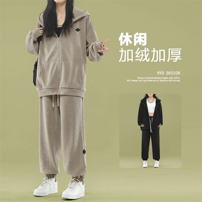 加绒加厚两件套秋冬亲肤舒适百搭TZ852常规特批123加绒特批143,男装休闲套装,星座718