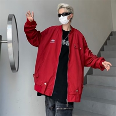 美式复古飞行员夹克男女宽松潮牌痞帅工装WT58-P65，男装夹克，星座1109-3