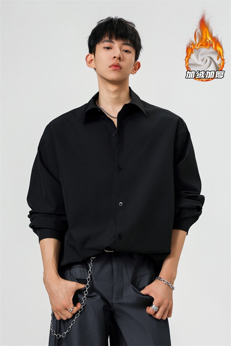 2025HC25727加绒无影墙大码长袖加绒衬衫M-5XHC25960-特P25,男装衬衫,电商A022
