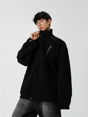 现货麂皮绒立领外套2025秋季飞行夹克美式外套JK8087-P85控138，男装夹克，星座1209-2