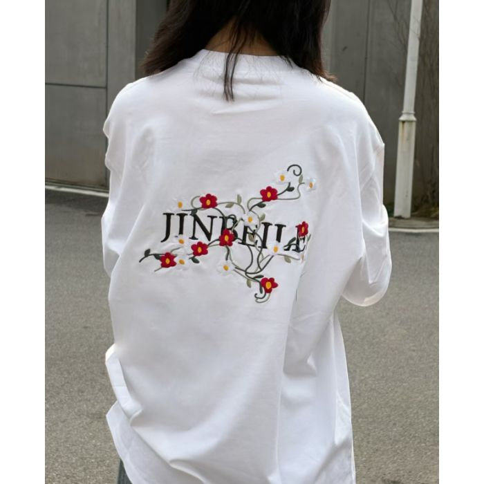 H0779-P40前后刺绣220克潮花植休闲透气宽松情侣款短袖T恤，女装T恤，星座617A-2