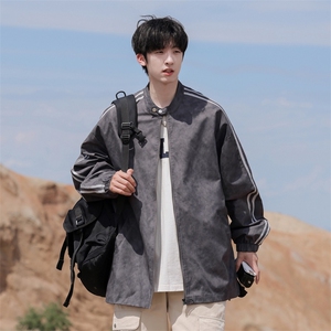 G0122-P72 秋季新款日系cityboy拉条立领宽松夹克图片